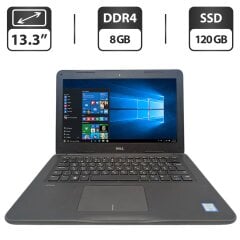 Ноутбук Dell Latitude 3380 / 13.3" (1366x768) TN / Intel Core i3-6006U (2 (4) ядра по 2.0 GHz) / 8 GB DDR4 / 120 GB SSD / Intel HD Graphics 520 / WebCam