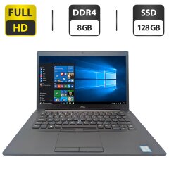 Ноутбук Dell Latitude 7490 / 14" (1920x1080) IPS / Intel Core i5-7300U (2 (4) ядра по 2.6 - 3.5 GHz) / 8 GB DDR4 / 128 GB SSD / Intel HD Graphics 620 / WebCam
