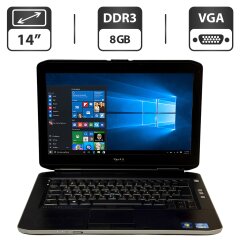 Ноутбук Dell Latitude E5430 / 14" (1366x768) TN / Intel Core i5-3320M (2 (4) ядра по 2.6 - 3.3 GHz) / 8 GB DDR3 / 320 GB HDD / Intel HD Graphics 4000 / WebCam / Windows 10 Pro