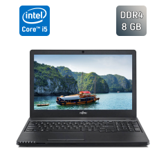 Ноутбук Fujitsu LifeBook A357 / 15.6" (1366x768) TN / Intel Core i5-7200U (2 (4) ядра по 2.5 - 3.1 GHz) / 8 GB DDR4 / 240 GB SSD / Intel HD Graphics 620 / WebCam / Windows 10