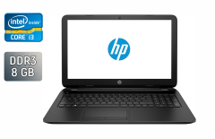 Ноутбук HP 15-r018dx / 15.6" (1366x768) TN / Intel Core i3-4010U (2 (4) ядра по 1.7 GHz) / 8 GB DDR3 / 240 GB SSD / Intel HD Graphics 4400 / WebCam / Windows 10