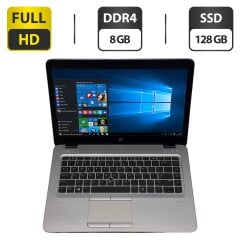Ноутбук HP EliteBook mt43 / 14" (1920x1080) TN / AMD Pro A8-9600B (4 ядра по 2.4 - 3.3 GHz) / 8 GB DDR4 / 128 GB SSD / AMD Radeon R5 Graphics / WebCam