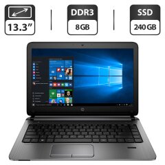 Ноутбук HP ProBook 430 G2 / 13.3" (1366x768) TN / Intel Core i5-5200U (2 (4) ядра по 2.2 - 2.7 GHz) / 8 GB DDR3 / 240 GB SSD / Intel HD Graphics 5500 / WebCam / HDMI