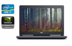 Ноутбук робоча станція Dell Precision 7520 / 15.6" (1920x1080) IPS / Intel Core i7-6820HQ (4 (8) ядра по 2.7 - 3.6 GHz) / 32 GB DDR4 / 480 GB SSD / nVidia Quadro M2200, 4 GB GDDR5, 128-bit / WebCam / Windows 10