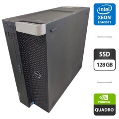 Рабочая станция Dell Precision T3600 Tower / Intel Xeon E5-2650L (8 (16) ядер по 1.8 - 2.3 GHz) / 16 GB DDR3 / 128 GB SSD / nVidia Quadro K620, 2 GB GDDR3, 128-bit / DVD-ROM
