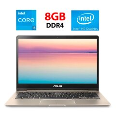 Ультрабук Б-класс Asus Zenbook 13 UX331UA / 13.3" (1920x1080) TN / Intel Core i5-8250U (4 (8) ядра по 1.6 - 3.4 GHz) / 8 GB DDR4 / 256 GB SSD / Intel UHD 620 Graphics / WebCam