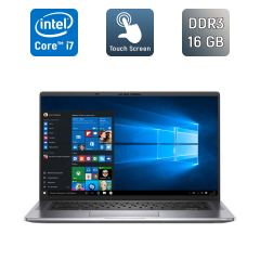 Ультрабук Б-класс Dell Latitude 9510 / 15" (1920x1080) IPS / Intel Core i7-10810U (6 (12) ядер по 1.1 - 4.9 GHz) / 16 GB DDR3 / 256 GB SSD / Intel UHD Graphics / WebCam / TouchID