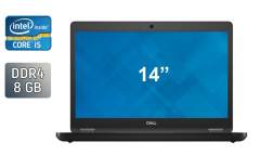 Ультрабук Dell Latitude 5480 / 14" (1366x768) TN / Intel Core i5-6300U (2 (4) ядра по 2.4 - 3.0 GHz) / 8 GB DDR4 / 256 GB SSD / Intel HD Graphics 520 / WebCam / HDMI / Windows 10