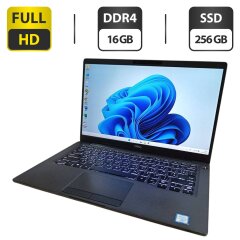 Ультрабук Dell Latitude 7400 / 14" (1920x1080) IPS / Intel Core i7-8665U (4 (8) ядра по 1.9 - 4.8 GHz) / 16 GB DDR4 / 256 GB SSD / Intel UHD Graphics 620 / WebCam / Windows 11 Pro