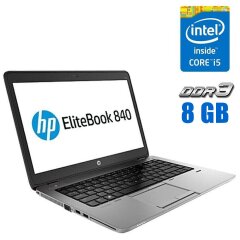 Ультрабук HP EliteBook 840 G1 / 14" (1366x768) TN / Intel Core i5-4200U (2 (4) ядра по 1.6 - 2.6 GHz) / 8 GB DDR3 / 120 GB SSD / Intel HD Graphics 4400 / WebCam