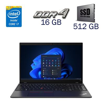 Ультрабук Lenovo ThinkPad L15 Gen 3 / 15.6" (1920x1080) IPS / Intel Core i7-1255U (10 (12) ядра по 3.5 - 4.7 GHz) / 16 GB DDR4 / 512 GB SSD / Intel Iris Xe Graphics eligible / WebCam