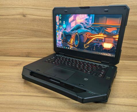 Захищений ноутбук Dell Latitude 14 Rugged 5414 / 14" (1920x1080) IPS Touch / Intel Core i5-6300U (2 (4) ядра по 2.4 - 3.0 GHz) / 16 GB DDR4 / 512 GB SSD / AMD Radeon R7 M360, 2 GB DDR3, 64-bit / Fingerprint / Windows 10