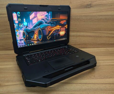 Захищений ноутбук Dell Latitude 14 Rugged 5414 / 14" (1920x1080) IPS Touch / Intel Core i5-6300U (2 (4) ядра по 2.4 - 3.0 GHz) / 16 GB DDR4 / 512 GB SSD / AMD Radeon R7 M360, 2 GB DDR3, 64-bit / Fingerprint / Windows 10