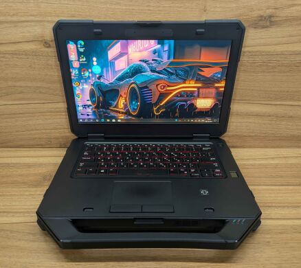 Захищений ноутбук Dell Latitude 14 Rugged 5414 / 14" (1920x1080) IPS Touch / Intel Core i5-6300U (2 (4) ядра по 2.4 - 3.0 GHz) / 16 GB DDR4 / 512 GB SSD / AMD Radeon R7 M360, 2 GB DDR3, 64-bit / Fingerprint / Windows 10