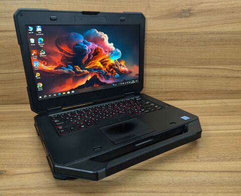 Захищений ноутбук Dell Latitude 14 Rugged 5414 / 14" (1920x1080) IPS Touch / Intel Core i5-6300U (2 (4) ядра по 2.4 - 3.0 GHz) / 16 GB DDR4 / 512 GB SSD / AMD Radeon R7 M360, 2 GB DDR3, 64-bit / Fingerprint / Windows 10