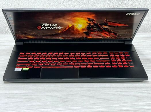 Игровой ноутбук MSI GF75 Thin / 17.3" (1920x1080) IPS / Intel Core i5-10300H (4 (8) ядра по 2.5 - 4.5 GHz) / 16 GB DDR4 / 512 GB SSD M.2 / nVidia GeForce GTX 1650, 4 GB GDDR6, 128-bit / WebCam Игровой ноутбук MSI GF75 Thin / 17.3" (1920x1080) IPS / Intel Core i5-10300H (4 (8) ядра по 2.5 - 4.5 GHz) / 16 GB DDR4 / 512 GB SSD M.2 / nVidia GeForce GTX 1650, 4 GB GDDR6, 128-bit / WebCam