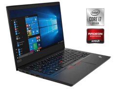 Ігровий ультрабук Б-клас Lenovo ThinkPad E14 / 14" (1920x1080) TN / Intel Core i7-10510U (4 (8) ядра по 1.8 - 4.9 GHz) / 16 GB DDR4 / 512 GB SSD / AMD Radeon RX 640, 2 GB GDDR5, 64-bit / WebCam / Win 10 Pro