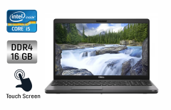 Ультрабук Б-класс Dell Latitude 5500 / 15.6" (1920x1080) IPS Touch / Intel Core i5-8365U (4 (8) ядра по 1.6 - 4.1 GHz) / 16 GB DDR4 / 512 GB SSD / Intel UHD Graphics / WebCam / SIM