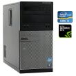Игровой ПК Dell OptiPlex 3010 Tower / Intel Core i5-3470 (4 ядра по 3.2 - 3.6 GHz) / 16 GB DDR3 / 120 GB SSD + 500 GB HDD / nVidia GeForce GTX 1050, 2 GB GDDR5, 128-bit / DVD-RW / Win 10 Pro + Кабель питания