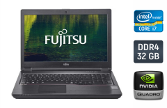 Мобільна робоча станція Б-клас Fujitsu Celsius H780 / 15.6" (1920x1080) IPS / Intel Core i7-8750H (6 (12) ядер по 2.2 - 4.1 GHz) / 32 GB DDR4 / 512 GB SSD / nVidia Quadro P600, 4 GB GDDR5, 128-bit / 4G / WebCam / Windows 10
