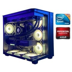 Ігровий ПК GAMING PC Tower / Intel Xeon E5-2640 v3 (8 (16) ядер по 2.6 - 3.4 GHz) / 16 GB DDR4 / 500 GB SSD / AMD Radeon RX 580, 8 GB GDDR5, 256-bit