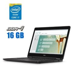 Нетбук Dell Latitude E7270 / 12.5" (1920x1080) IPS / Intel Core i7-6600U (2 (4) ядра по 2.6 - 3.4 GHz) / 16 GB DDR4 / 128 GB SSD M.2 / Intel HD Graphics 520 / WebCam / Win 10 Pro
