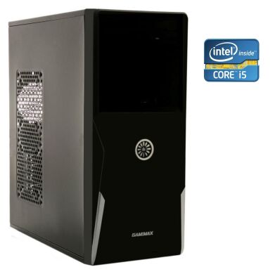 ПК Б-класс GameMax Tower / Intel Core i5-2400 (4 ядра по 3.1 - 3.4 GHz) / 8 GB DDR3 / 250 GB HDD / Intel HD Graphics 2000 / 450W / Win 10