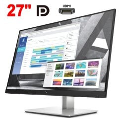 Монітор HP E27q G4 / 27" (2560x1440) IPS / 1x HDMI, 1x DP, 1x VGA, 4x USB 3.0 / VESA 100x100 / Pivot