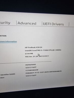 Ультрабук Б-клас HP ProBook 430 G4 / 13.3" (1920x1080) TN / Intel Core i3-7100U (2 (4) ядра по 2.4 GHz) / 6 GB DDR4 / 128 GB SSD M.2 / Intel HD Graphics 620 / WebCam / АКБ не тримає
