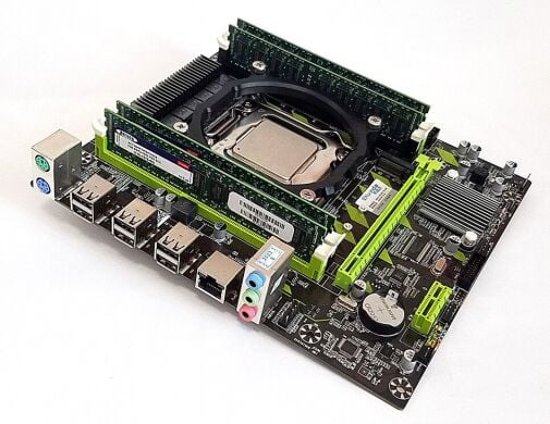 Комплект: Материнская плата Envinda X79G v1.51 + Intel Xeon E5-2650 v2 (8 (16) ядер по 2.6 - 3.4 GHz) / 16 GB DDR3