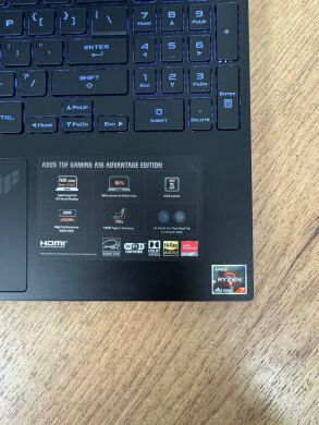 Игровой ноутбук Asus TUF Gaming Advantage A16 FA617NS / 16" (1920x1200) IPS / AMD Ryzen 7 7735HS (8 (16) ядер по 3.2 - 4.75 GHz) / 16 GB DDR5 / 512 GB SSD / AMD Radeon RX 7600S, 8 GB GDDR6, 128-bit / WebCam