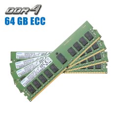Комплект: Серверная оперативная память Samsung / 64 GB (4x16 GB) / 1Rx4 PC4-2400T / DDR4 ECC / 2400 MHz