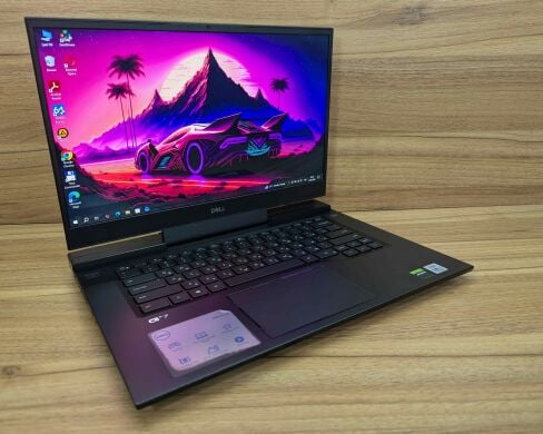 Ігровий ноутбук Dell G7 15 7500 / 15.6" (3840x2160) IPS / Intel Core i7-10750H (6 (12) ядер по 2.6 - 5.0 GHz) / 16 GB DDR4 / 1000 GB SSD / nVidia GeForce RTX 2070, 8 GB GDDR6, 256-bit / WebCam / Windows 10