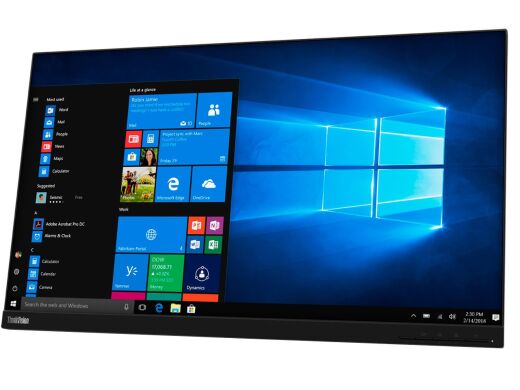 Монитор Б-класс Lenovo ThinkVision T27q-20 / 27" (2560x1440) IPS / 1x HDMI, 1x DisplayPort, 4x USB 3.1, 1x Audio / VESA 100x100 / Pivot / Без стойки