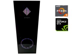 Новий ігровий ПК HP OMEN 1A227AVT#ABA-0098 Tower / AMD Ryzen 5 3600 (6 (12) ядер по 3.6 - 4.2 GHz) / 16 GB DDR4 / 480 GB SSD / nVidia GeForce GTX 1060, 6 GB GDDR5, 192-bit / 500W / Win 10 Home