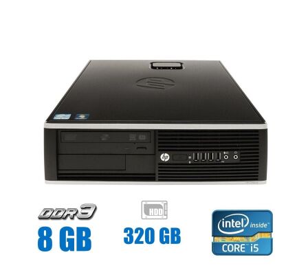 Системний блок HP Compaq Elite 8100 SFF / Intel Core i5-650 (2 (4) ядра по 3.2 - 3.46 GHz) / 8 GB DDR3 / 320 GB HDD