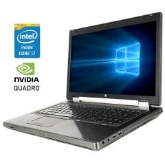 Мобільна робоча станція Б-клас HP EliteBook 8770w / 17.3" (1920x1080) TN / Intel Core i7-3840QM (4 (8) ядра по 2.8 - 3.8 GHz) / 16 GB DDR3 / 256 GB SSD / nVidia Quadro K3000M, 2 GB GDDR5, 256-bit / WebCam / DVD-ROM / Win 10 Pro