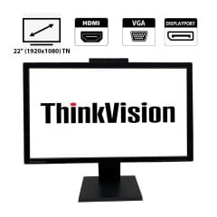 Монітор Lenovo ThinkVision T2224zD / 22" (1920x1080) IPS / DP, HDMI, VGA