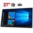Монитор Б-класс Lenovo ThinkVision T27q-20 / 27" (2560x1440) IPS / 1x HDMI, 1x DisplayPort, 4x USB 3.1, 1x Audio / VESA 100x100 / Pivot / Без стойки