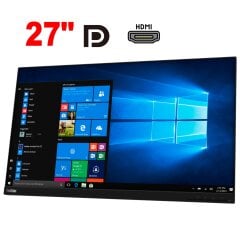 Монитор Б-класс Lenovo ThinkVision T27q-20 / 27" (2560x1440) IPS / 1x HDMI, 1x DisplayPort, 4x USB 3.1, 1x Audio / VESA 100x100 / Pivot / Без стойки
