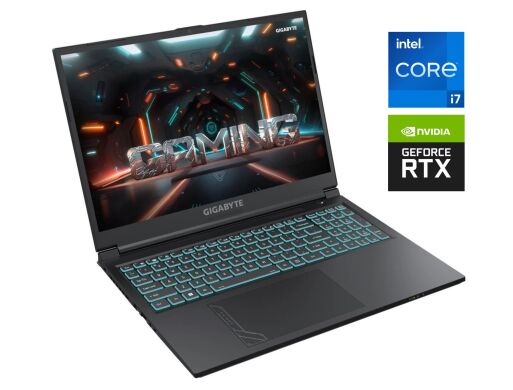 Ігровий ноутбук Gigabyte G6 KF / 16" (1920x1200) IPS / Intel Core i7-13620H (10 (16) ядер по 3.6 - 4.9 GHz) / 16 GB DDR5 / 1000 GB SSD M.2 / nVidia GeForce RTX 4060, 8 GB GDDR6, 128-bit / WebCam / Win 11 Home