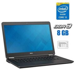 Ультрабук Dell Latitude E7450 / 14" (1920x1080) TN / Intel Core i5-5300U (2 (4) ядра по 2.3 - 2.9 GHz) / 8 GB DDR3 / 120 GB SSD / Intel HD Graphics 5500 / WebCam / HDMI / miniDP
