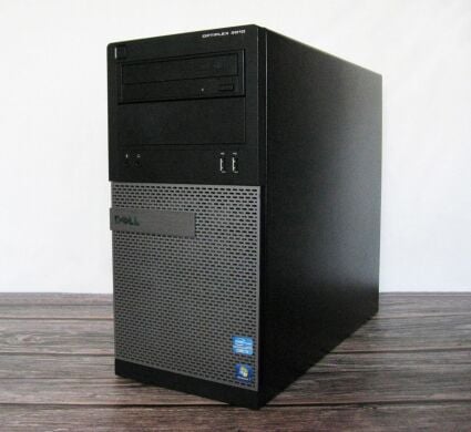 Игровой ПК Dell OptiPlex 3010 Tower / Intel Core i5-3470 (4 ядра по 3.2 - 3.6 GHz) / 16 GB DDR3 / 120 GB SSD + 500 GB HDD / nVidia GeForce GTX 1050, 2 GB GDDR5, 128-bit / DVD-RW / Win 10 Pro + Кабель питания