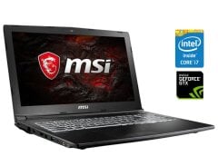 Ігровий ноутбук MSI GL62M 7REX / 15.6" (1920x1080) TN / Intel Core i7-7700HQ (4 (8) ядра по 2.8 - 3.8 GHz) / 8 GB DDR4 / 128 GB SSD M.2 + 1000 GB HDD / nVidia GeForce GTX 1050 Ti, 4 GB GDDR5, 128-bit / WebCam