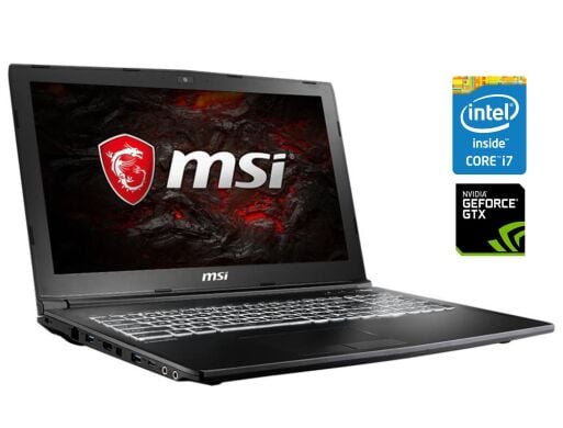 Игровой ноутбук MSI GL62M 7REX / 15.6" (1920x1080) TN / Intel Core i7-7700HQ (4 (8) ядра по 2.8 - 3.8 GHz) / 8 GB DDR4 / 128 GB SSD M.2 + 1000 GB HDD / nVidia GeForce GTX 1050 Ti, 4 GB GDDR5, 128-bit / WebCam