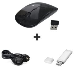 Нова бесдротова мишка + Кабель живлення + Флеш пам'ять USB 32 GB