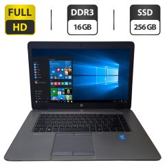 Ноутбук Б-клас HP EliteBook 850 G2 / 15.6" (1920x1080) TN / Intel Core i5-5300U (2 (4) ядра по 2.3 - 2.9 GHz) / 16 GB DDR3 / 256 GB SSD / Intel HD Graphics 5500 / WebCam