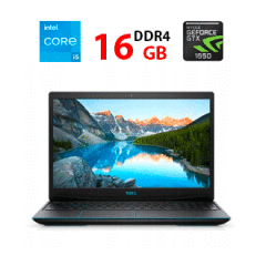 Игровой ноутбук Б-класс Dell G3 3590 / 15.6" (1920x1080) IPS / Intel Core i5-9300H (4 (8) ядра по 2.4 - 4.1 GHz) / 16 GB DDR4 / 256 GB SSD + 1000 GB HDD / nVidia GeForce GTX 1650, 4 GB GDDR6, 192-bit