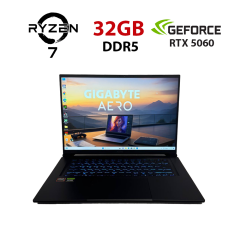 Ігровий ноутбук Gigabyte Aero X16 1VH / 16" (2560x1600) IPS / AMD Ryzen Al 7 350 (8 (16) ядер по 2.0 - 5.0 GHz) / 32 GB DDR5 / 1000 GB SSD / nVidia GeForce RTX 5060, 8 GB GDDR7, 128-bit / WebCam