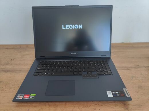 Игровой ноутбук Lenovo Legion 5-17ACH6 / 17.3" (1920x1080) IPS / AMD Ryzen 5 5600H (6 (12) ядер по 3.3 - 4.2 GHz) / 16 GB DDR4 / 512 GB SSD / nVidia Geforce GTX 1650, 4 GB GDDR5, 128-bit / WebCam / Windows 11 Home